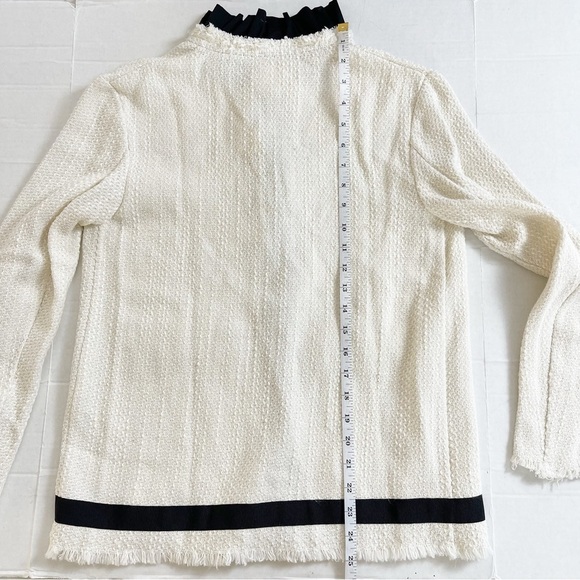 ✨NEW!✨ KATE by LATRAMODA Women’s Tweed Zip Up Jacket - Size 40 - Picture 11 of 14